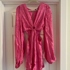 Pink cut out Topshop dress